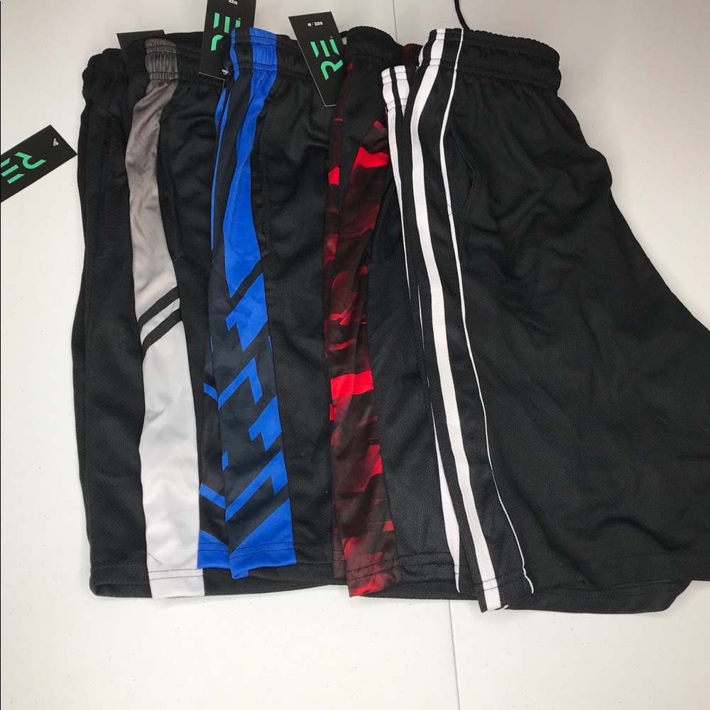 Boys 5 Pack Athletic Shorts SZ Med 24/25 waist